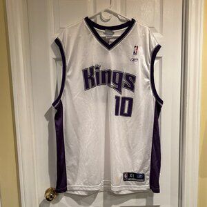 Mike Bibby #10 Sacramento Kings 2001 Reebok White NBA Jersey